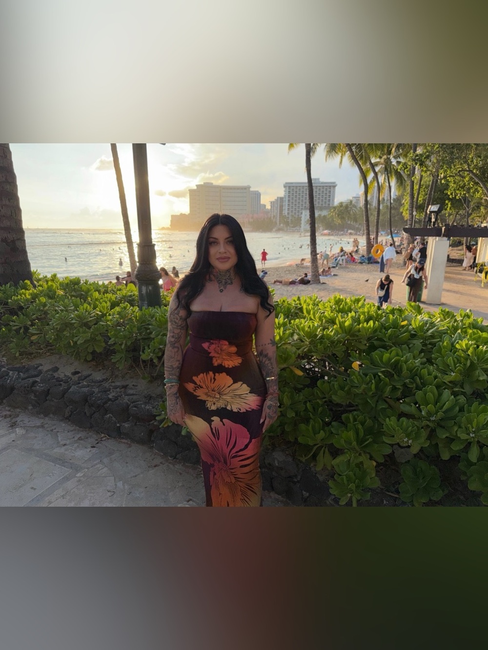 Fashion Nova Addison Metallic Tube Maxi dress